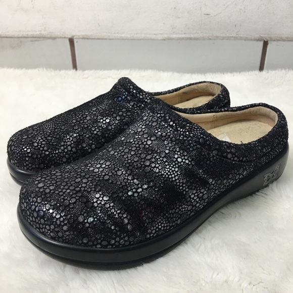 Alegria KAY-241 Black Slip On Clogs Size 35 - Picture 7 of 11